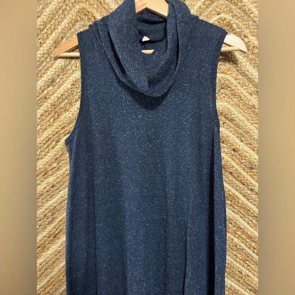 Urban Outfitters BDG Dark Blue Sleeveless Dress,High Neck,Size Large - Picture 4 of 9
